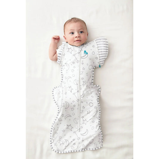 Swaddle Up Transition Bag Bamboo cream Moon and starحقيبة Swaddle Up Transition مصنوعة من الخيزران الكريمي على شكل قمر ونجمة