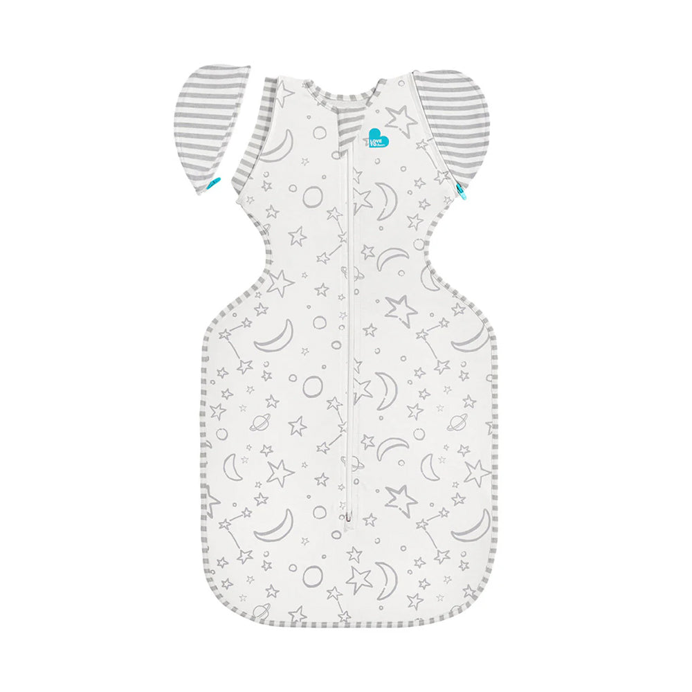 Swaddle Up Transition Bag Bamboo cream Moon and starحقيبة Swaddle Up Transition مصنوعة من الخيزران الكريمي على شكل قمر ونجمة