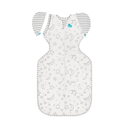 Swaddle Up Transition Bag Bamboo cream Moon and starحقيبة Swaddle Up Transition مصنوعة من الخيزران الكريمي على شكل قمر ونجمة