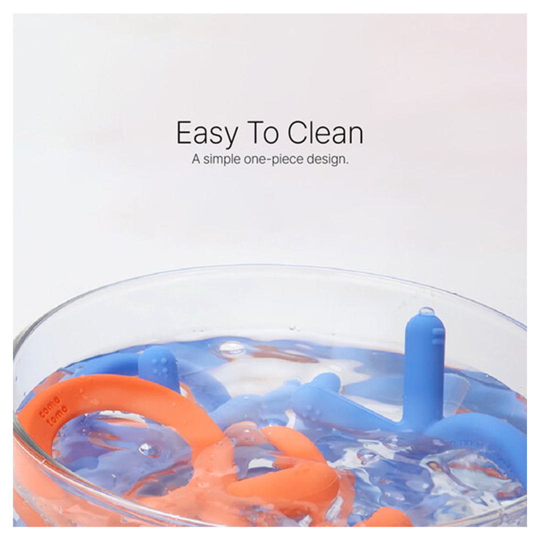 Comotomo Silicone Baby Teether|عضّاضة أطفال من السيليكون من كوموتومو.
