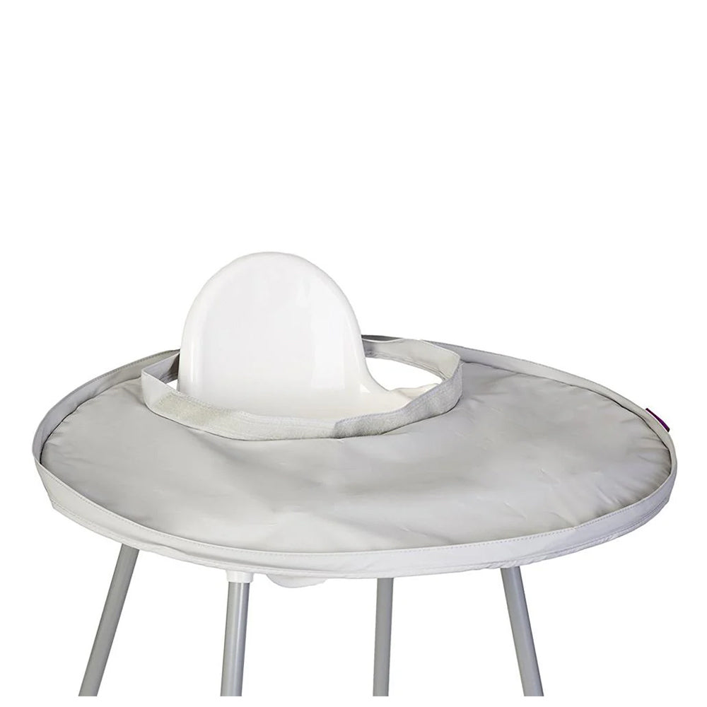 Tidy Tot Bib and tray kit with bag  Dove grey / طقم مريلة وسينية تيدي توت