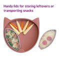 Load image into Gallery viewer, Tidy Tot Silicone Suction plate with Pots طبق شفط من السيليكون مع أواني من تيدي توت
