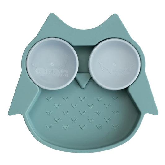 Tidy Tot Silicone Suction plate with Pots طبق شفط من السيليكون مع أواني من تيدي توت