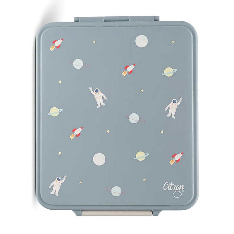 Citron Grand Lunchbox  with Food  and Jar Spaceship