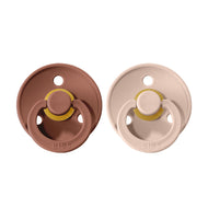 BIBS Natural Rubber Pacifier 2 Pack Size 1