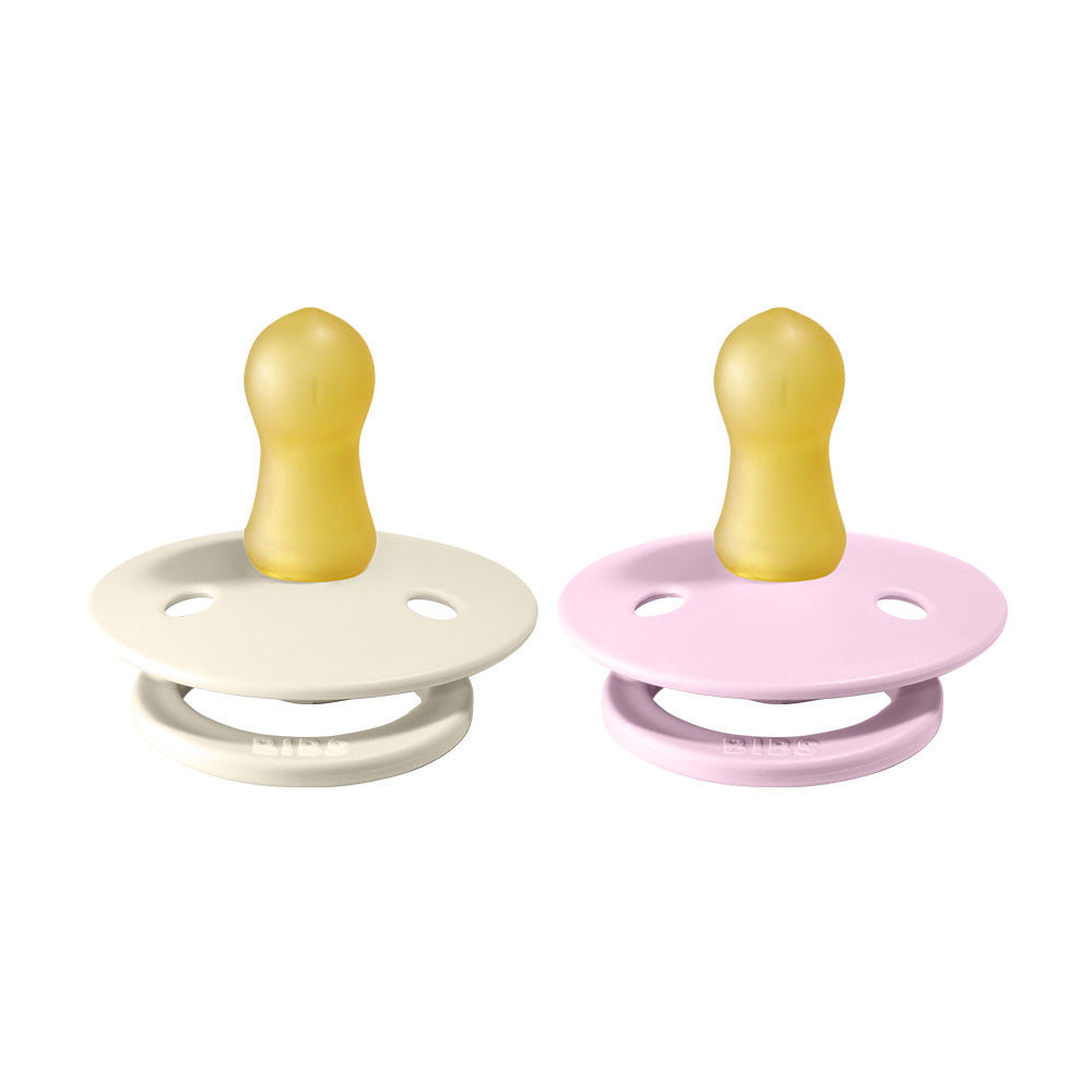 BIBS Natural Rubber Pacifier 2 Pack Size 1