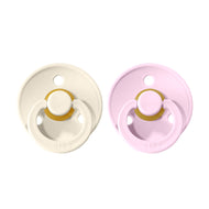 BIBS Natural Rubber Pacifier 2 Pack Size 1