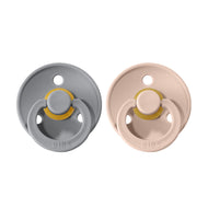 BIBS Natural Rubber Pacifier 2 Pack Size 1