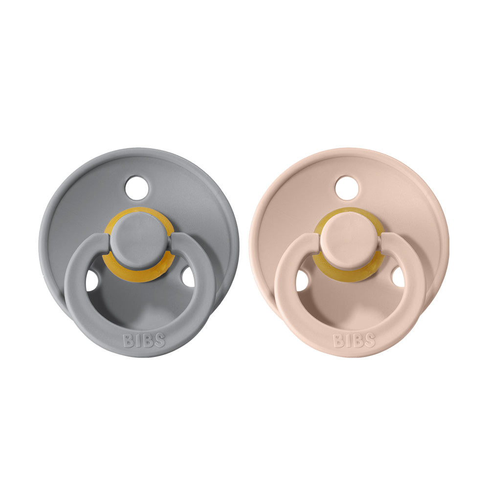 BIBS Natural Rubber Pacifier 2 Pack Size 1