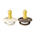 Load image into Gallery viewer, BIBS Natural Rubber Pacifier 2 Pack Size 1
