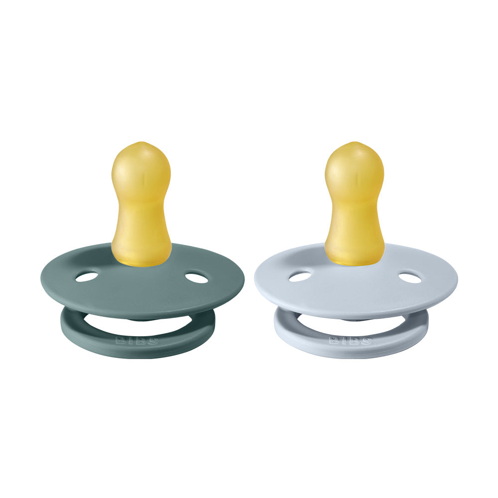 BIBS Natural Rubber Pacifier 2 Pack Size 1