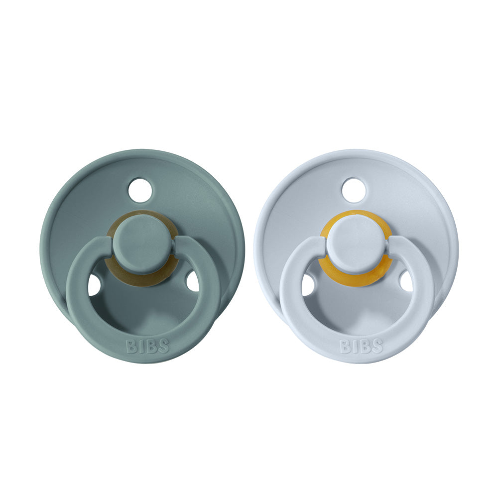BIBS Natural Rubber Pacifier 2 Pack Size 1
