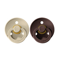 BIBS Natural Rubber Pacifier 2 Pack Size 1