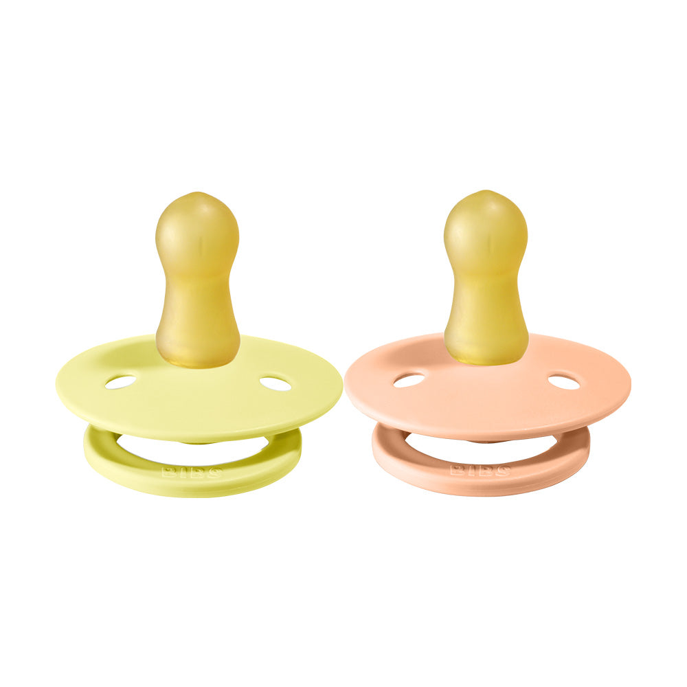 BIBS Natural Rubber Pacifier 2 Pack Size 1