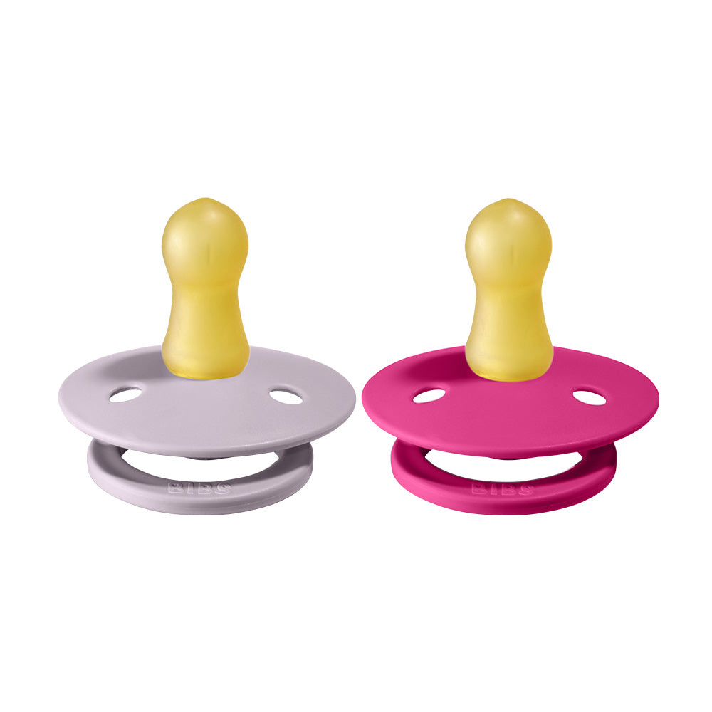 BIBS Natural Rubber Pacifier 2 Pack Size 1