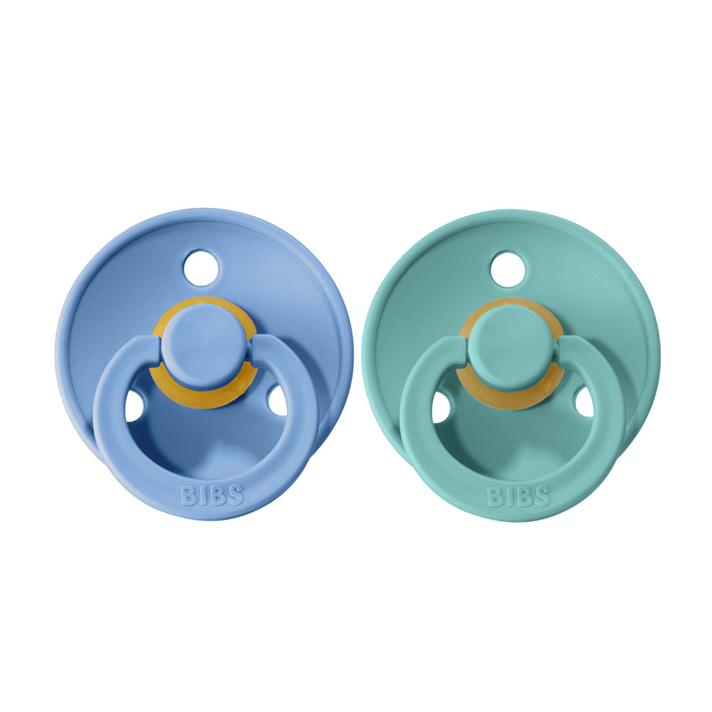 BIBS Natural Rubber Pacifier 2 Pack Size 1