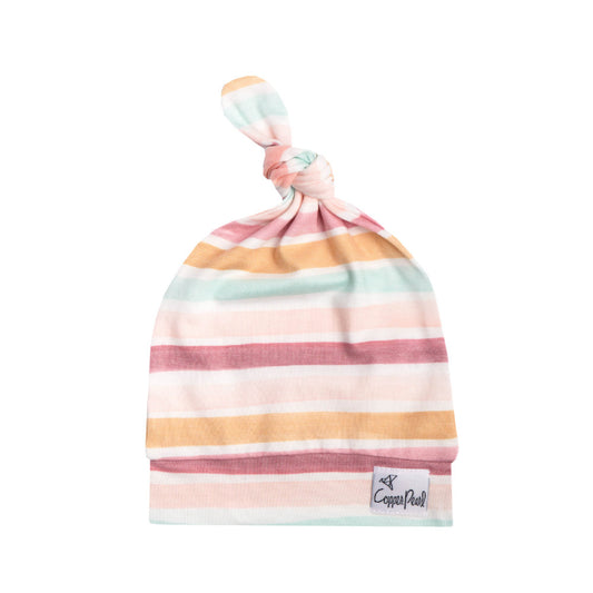 Copper Pearl Top Knot Hat / قبعة بعقدة علوية من اللؤلؤ النحاسي