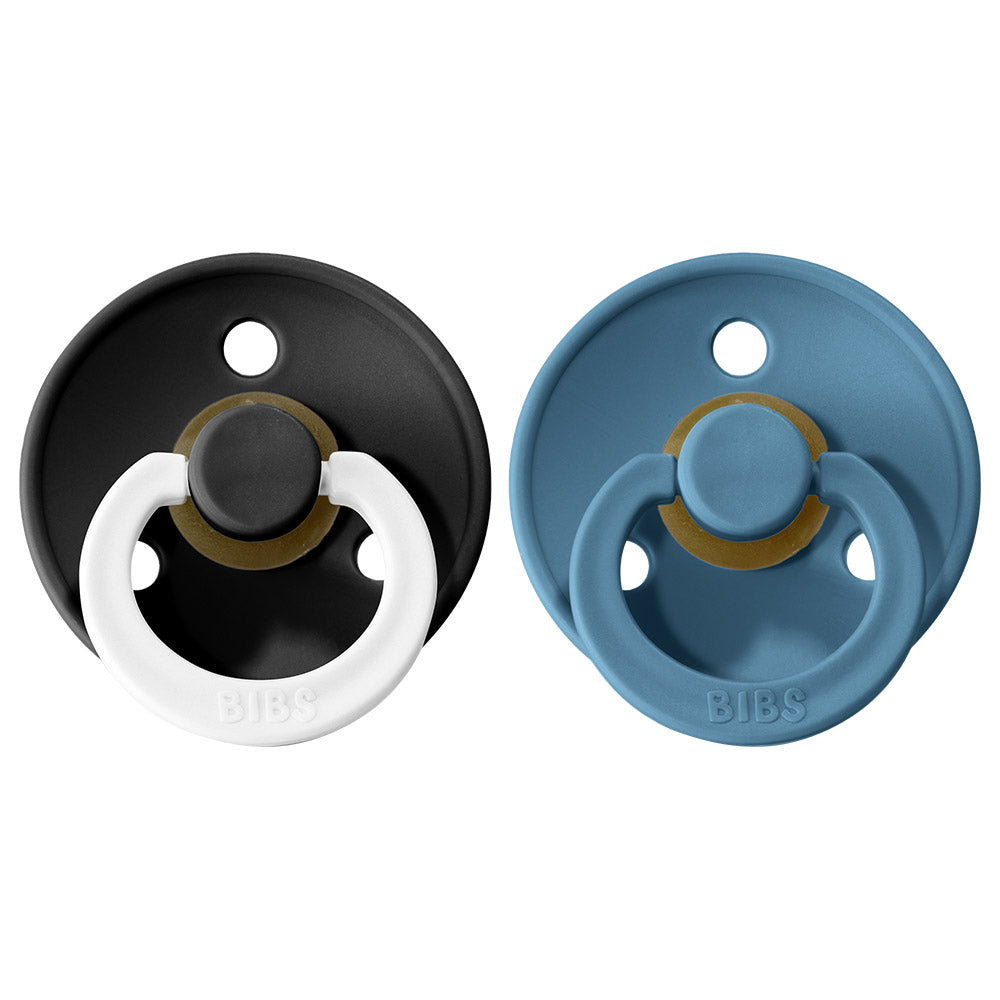 BIBS Natural Rubber Pacifier 2 Pack Size 1