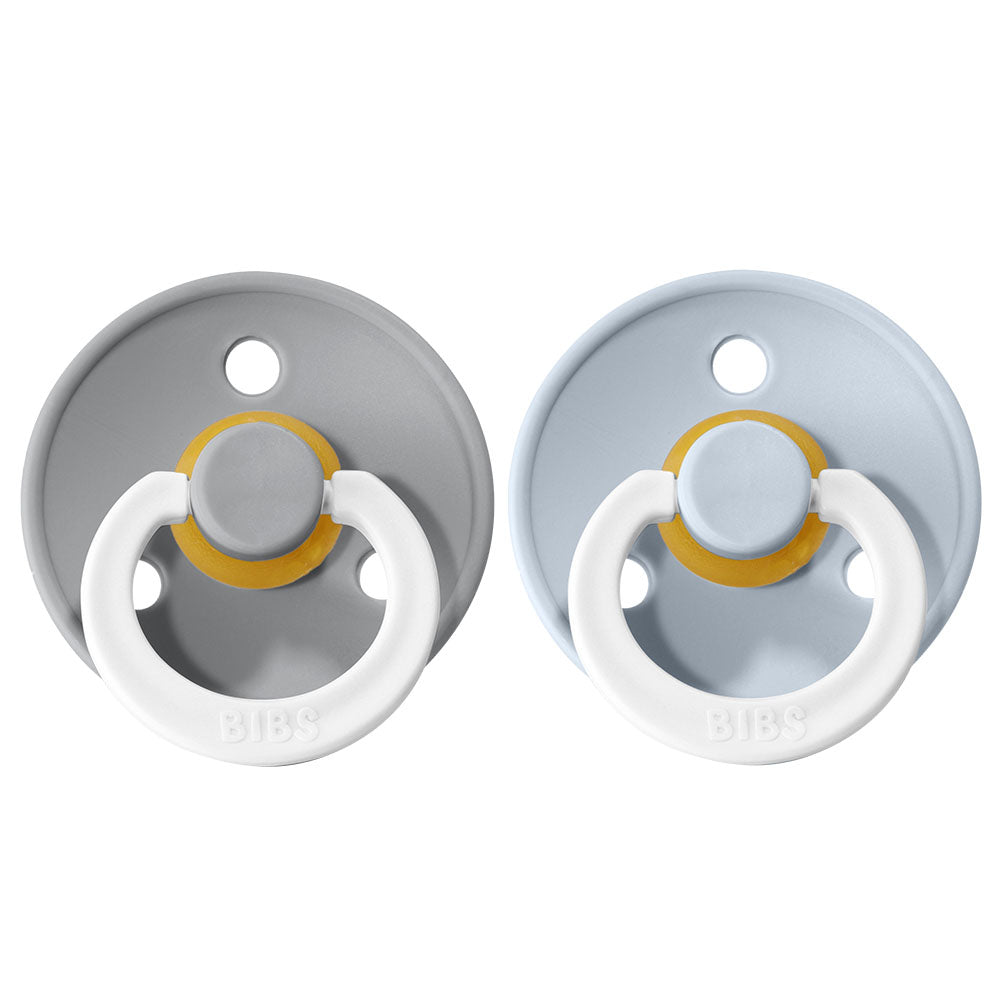 BIBS Natural Rubber Pacifier 2 Pack Size 1