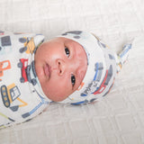 Copper Pearl Top Knot Hat / قبعة بعقدة علوية من اللؤلؤ النحاسي