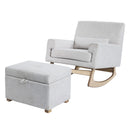 Gaia Chair and Footstool  Bundle Oat
