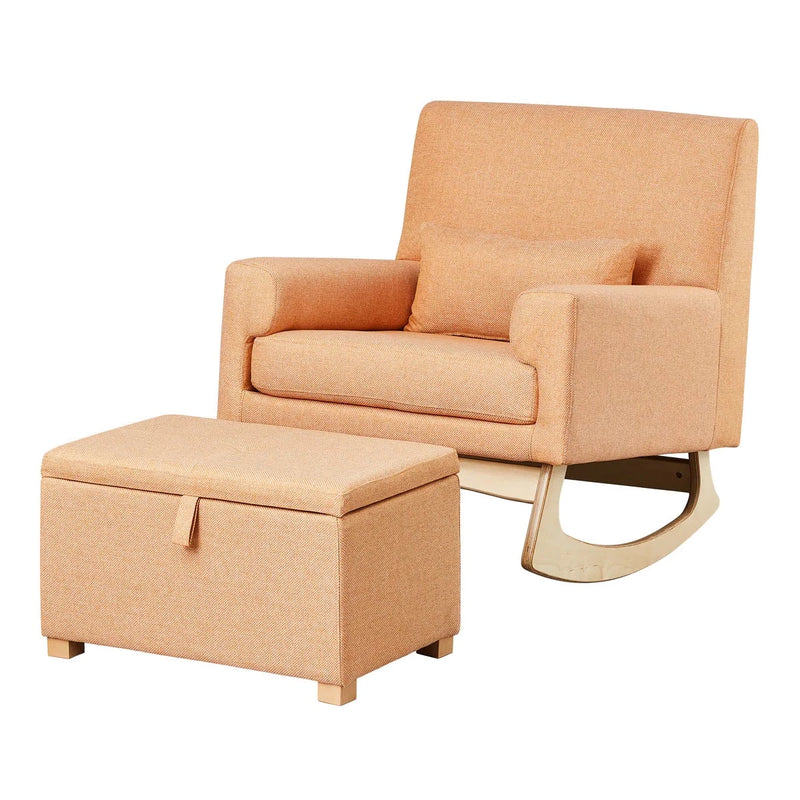 Gaia Chair and Footstool Bundle Ochre