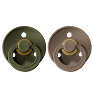 BIBS Natural Rubber Pacifier 2 Pack Size 1