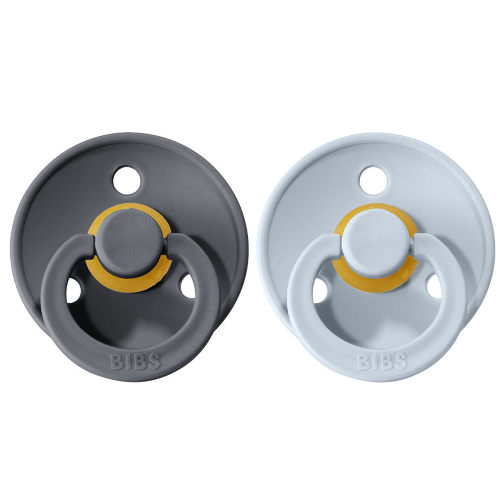 BIBS Natural Rubber Pacifier 2 Pack Size 1