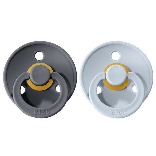 BIBS Natural Rubber Pacifier 2 Pack Size 1
