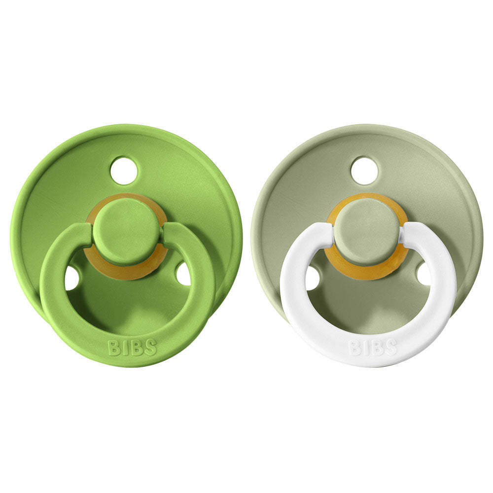 BIBS Natural Rubber Pacifier 2 Pack Size 1
