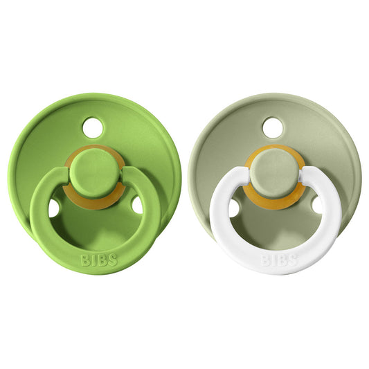 BIBS Natural Rubber Pacifier 2 Pack Size 1