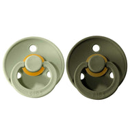 BIBS Natural Rubber Pacifier 2 Pack Size 1