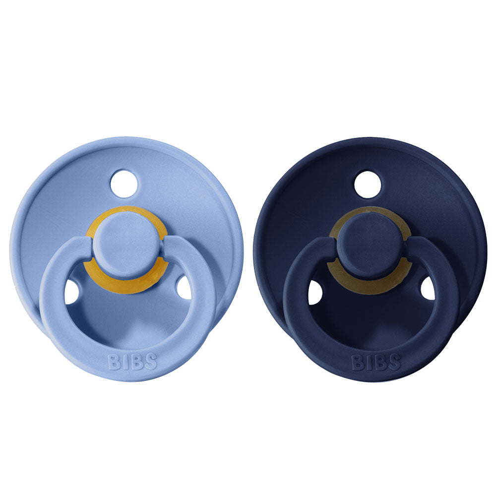 BIBS Natural Rubber Pacifier 2 Pack Size 1
