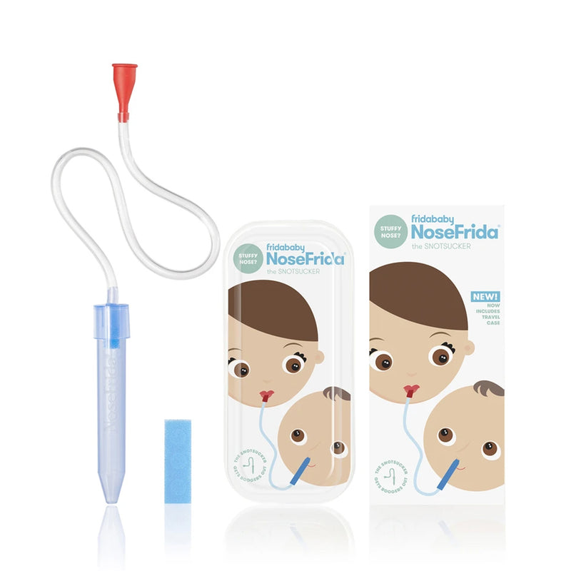 Nosefrida Nasal Aspirator With Carrying Case - شفاطة الأنف من نوفريدا مع حقيبة حمل