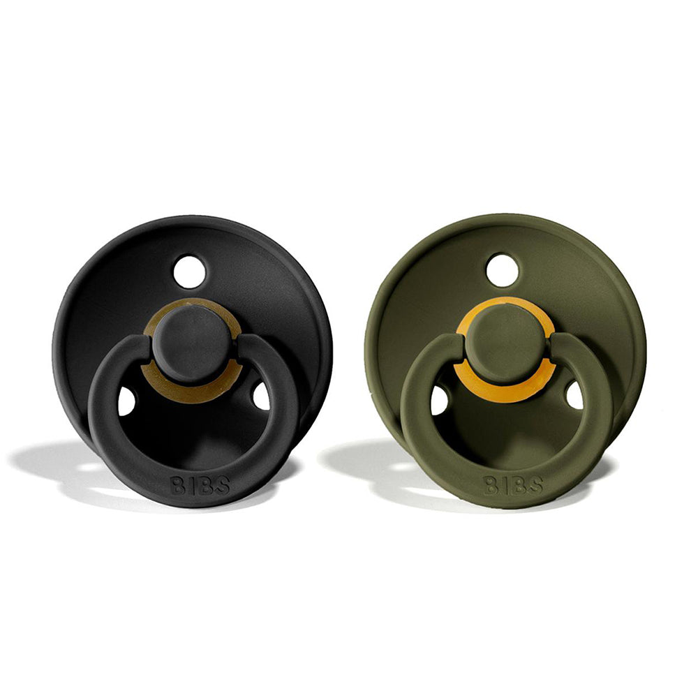 BIBS Natural Rubber Pacifier 2 Pack Size 1