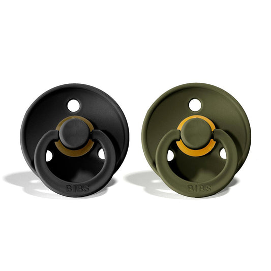 BIBS Natural Rubber Pacifier 2 Pack Size 1