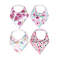 Load image into Gallery viewer, Copper Pearl Bandana Bibs 4 Pack / صدريات باندانا لؤلؤية نحاسية مكونة من 4 قطع
