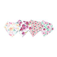 Copper Pearl Bandana Bibs 4 Pack / صدريات باندانا لؤلؤية نحاسية مكونة من 4 قطع