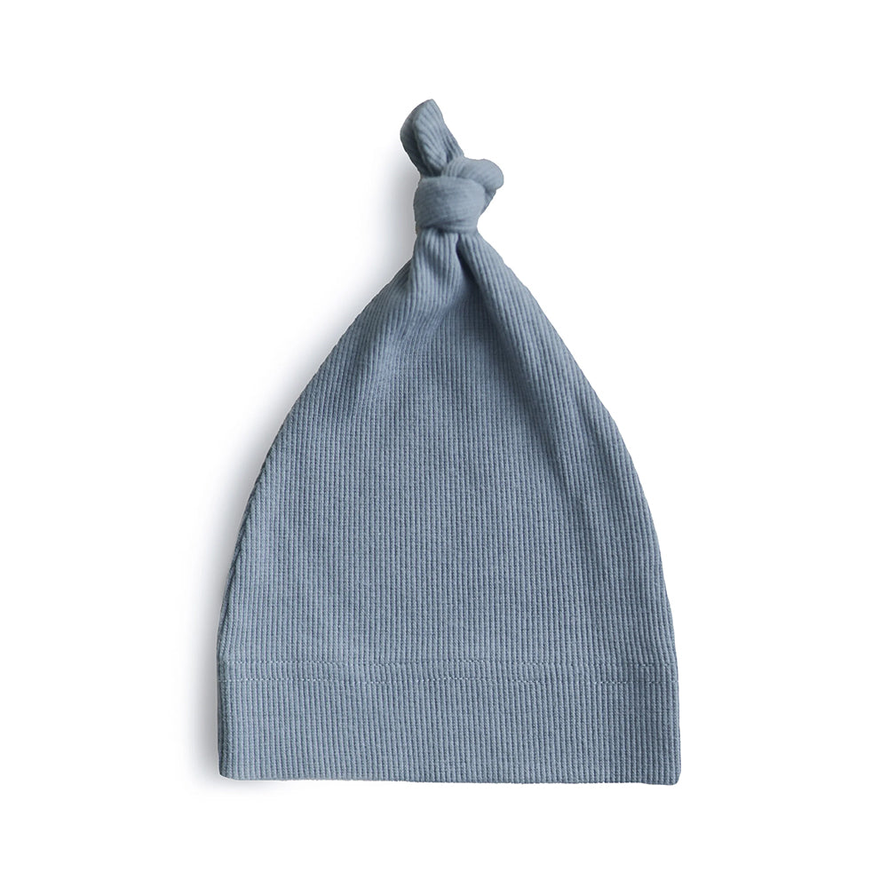 Mushie Ribbed Baby Beanie — view 7