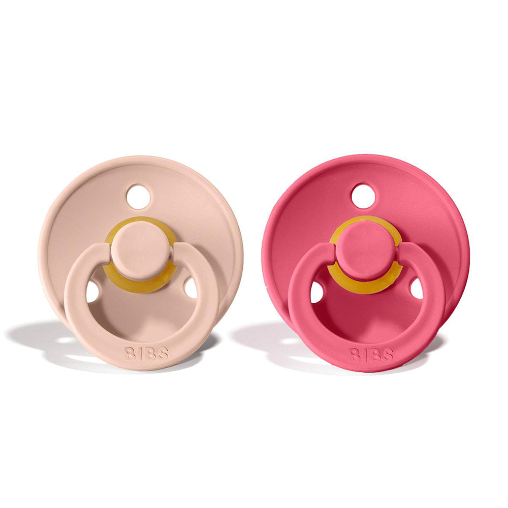 BIBS Natural Rubber Pacifier 2 Pack Size 1