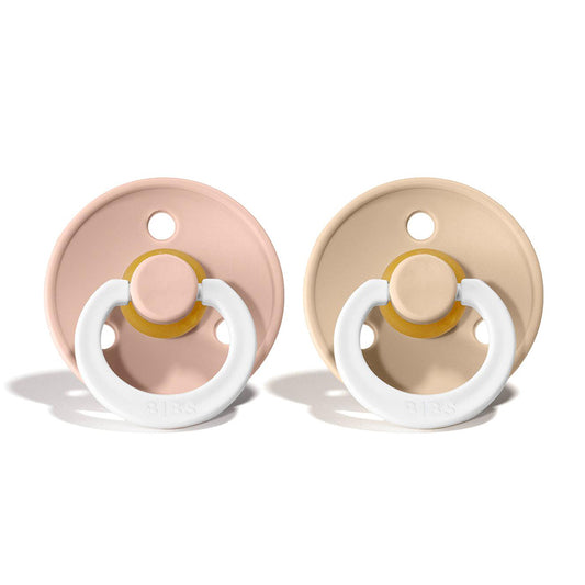 BIBS Natural Rubber Pacifier 2 Pack Size 1