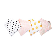 Copper Pearl Bandana Bibs 4 Pack / صدريات باندانا لؤلؤية نحاسية مكونة من 4 قطع