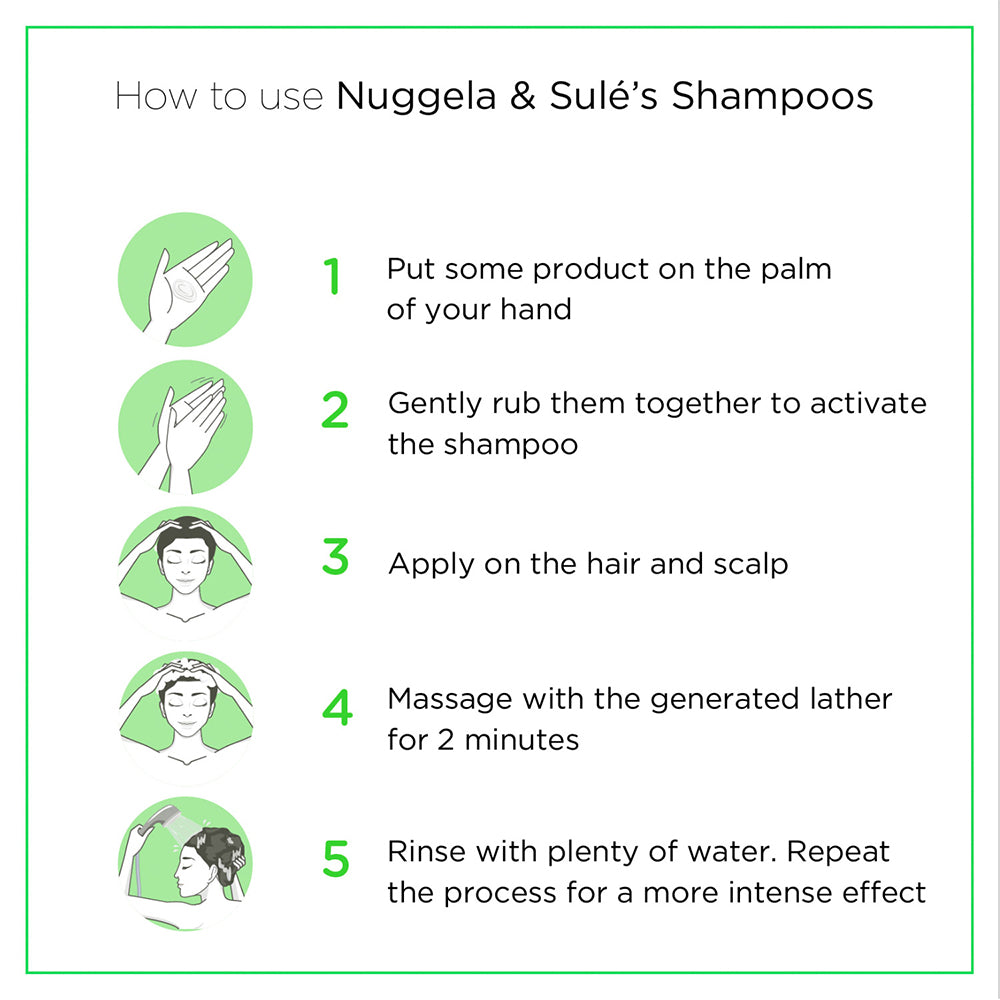 Nuggela & Sule  100% Green Shampoo 250 Ml - نوجيلا آند سول 100% شامبو أخضر 250 مل