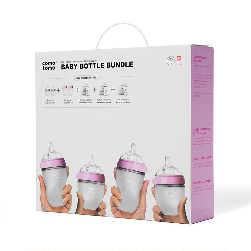 Comotomo Baby Bottle Bundle / مجموعة زجاجات الأطفال كوموتومو