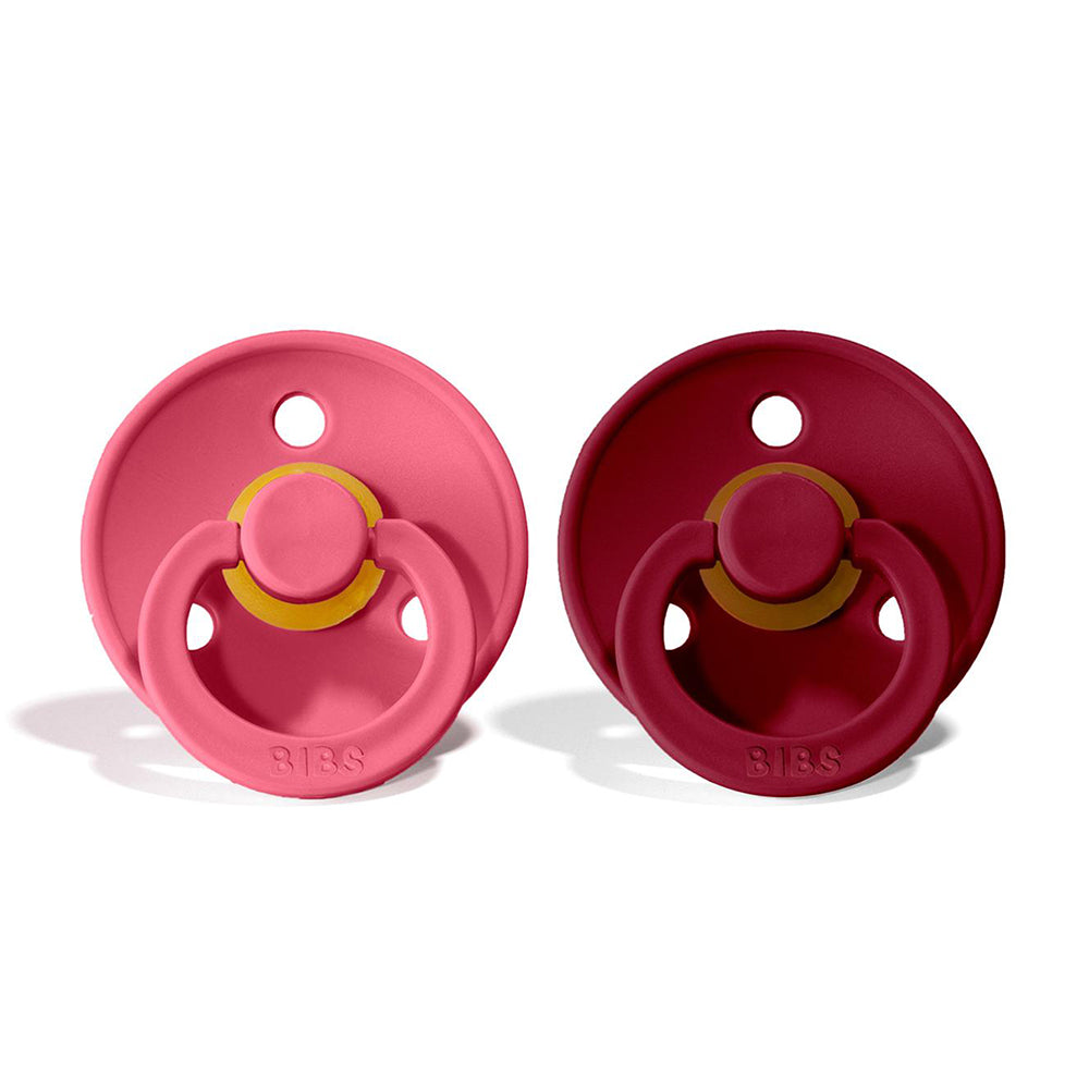 BIBS Natural Rubber Pacifier 2 Pack Size 1
