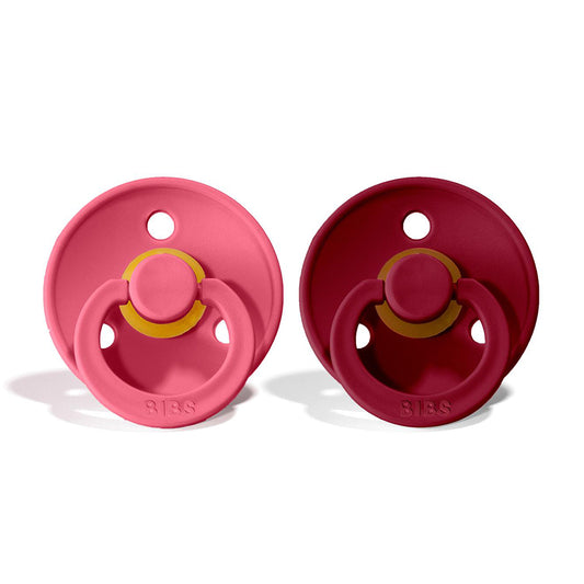 BIBS Natural Rubber Pacifier 2 Pack Size 1