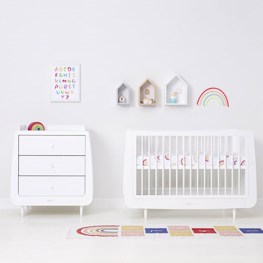 Snuz Twin Pack Sheets Cotbed | طقم ملاءات سرير سنوز المزدوجة