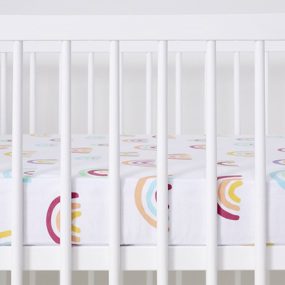 Snuz Twin Pack Sheets Cotbed | طقم ملاءات سرير سنوز المزدوجة