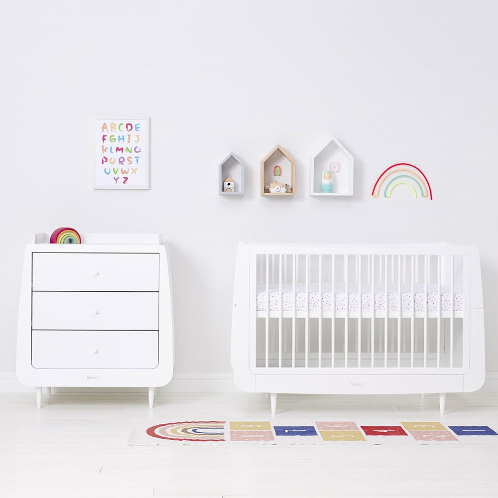 Snuz Twin Pack Sheets Cotbed | طقم ملاءات سرير سنوز المزدوجة