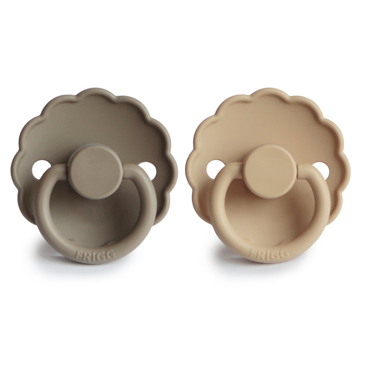 FRIGG Daisy Silicone Pacifier — Size 1 (0–6m, 2 Pack)